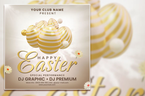 Elevate Your Easter Campaign with a Gold Style Post