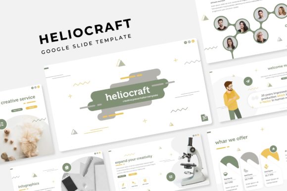 Heliocraft Google Slide Template: A Modern Design Powerhouse