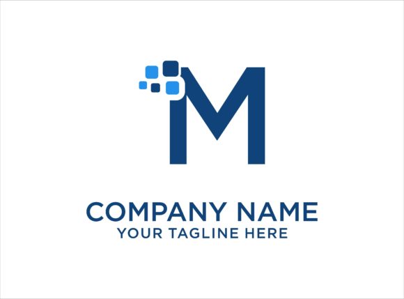 Letter M Digital Logo Design Vector: A Modern Branding Asset