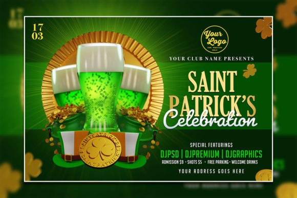 Modern Saint Patricks Poster Template: Your Key to a Polished Event