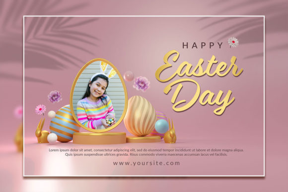 Modern Style Easter Day Flyer Template: Design That Delivers
