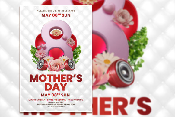 Modern Style Mother's Day Flyer Template for Celebrations
