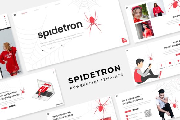 Spidetron PowerPoint Template: Elevate Your Presentations