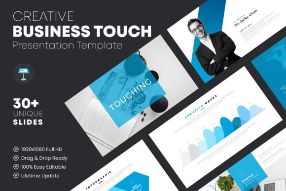 Touch Minimal Keynote Template: Your Annual Report's Best Friend